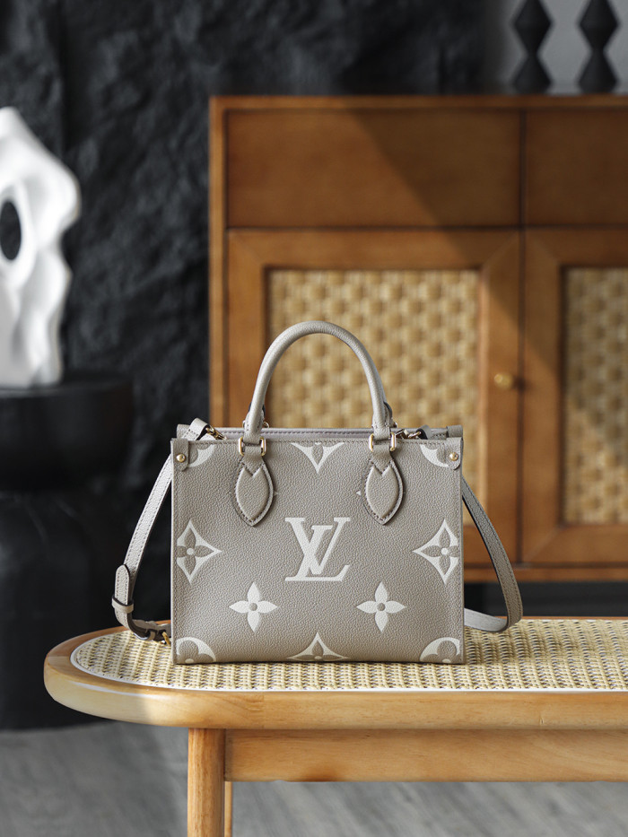 NIGO Louis Vuitton OnTheGo PM Bicolor Monogram Empreinte Leather Women's Handbags #nigo333041