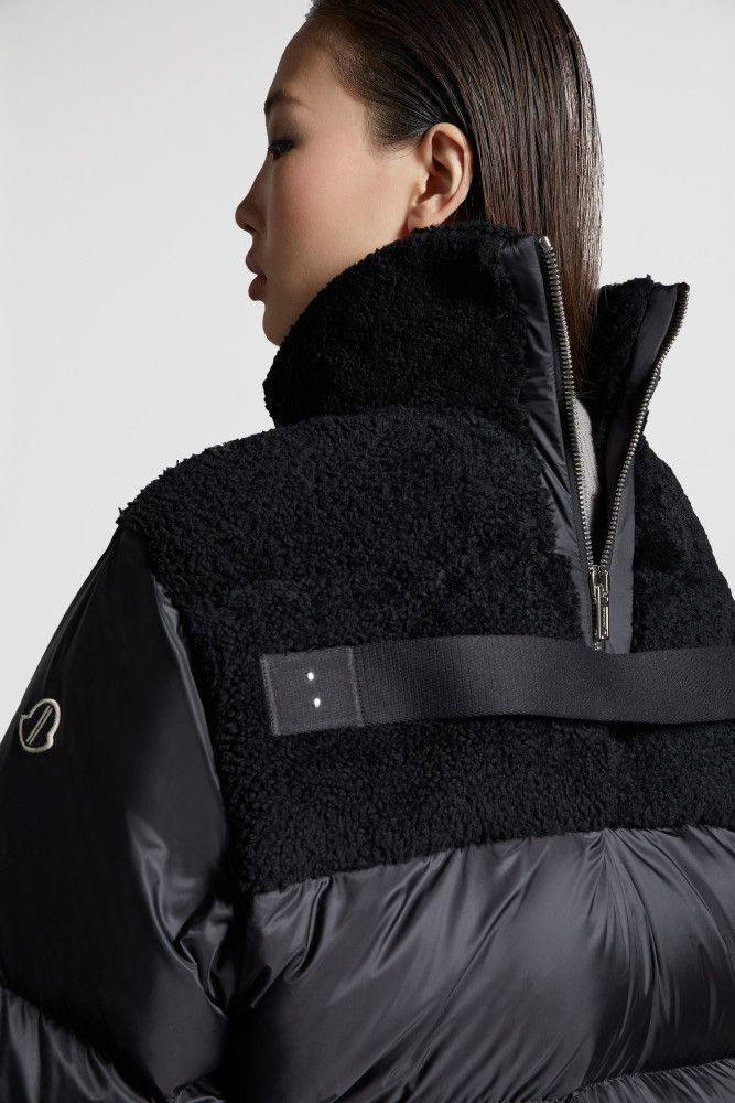 NIGO Moncler Cyclopic Men's And Women's Wool Collar Short Down Jacket #nigo333060