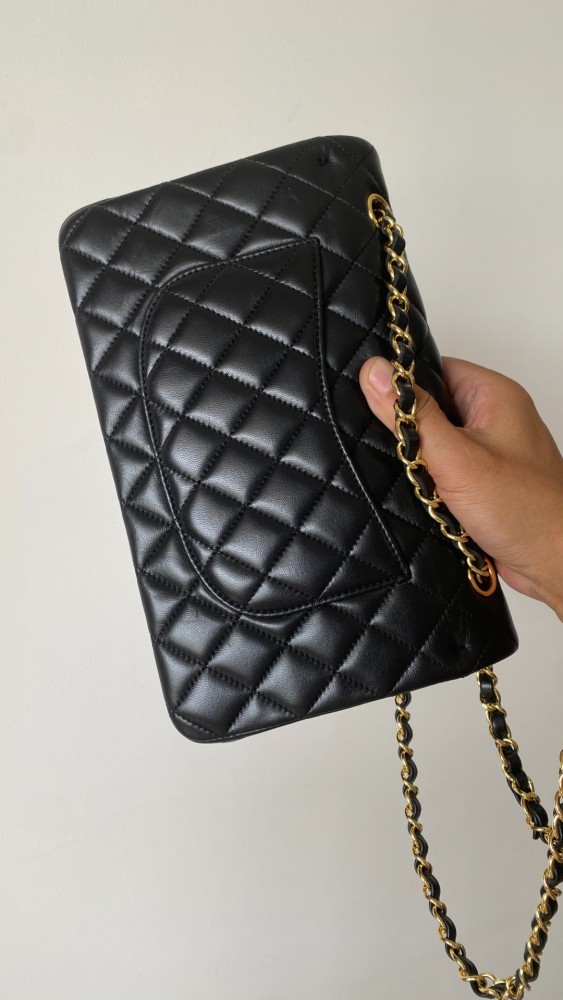 NIGO Chanel CF Women's Diamond Logo Sheepskin Shoulder Bag Medium #nigo332608