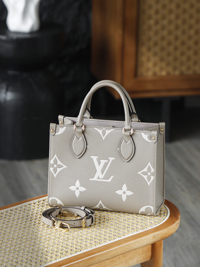 NIGO Louis Vuitton OnTheGo PM Bicolor Monogram Empreinte Leather Women's Handbags #nigo333041
