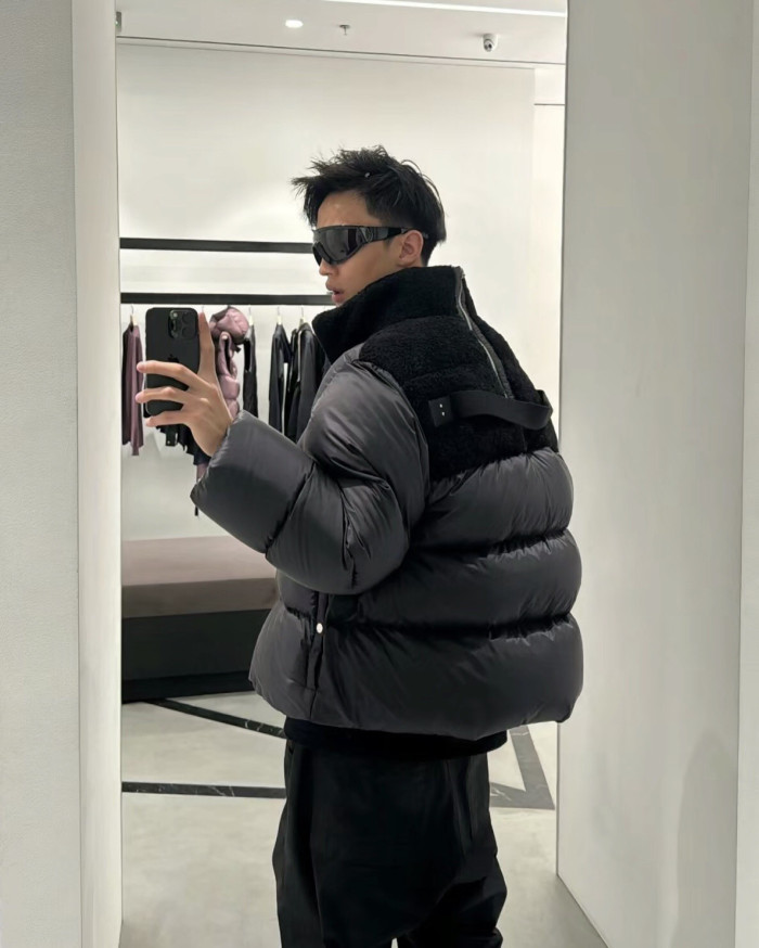 NIGO Moncler Cyclopic Men's And Women's Wool Collar Short Down Jacket #nigo333060