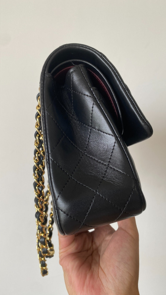 NIGO Chanel CF Women's Diamond Logo Sheepskin Shoulder Bag Medium #nigo332608