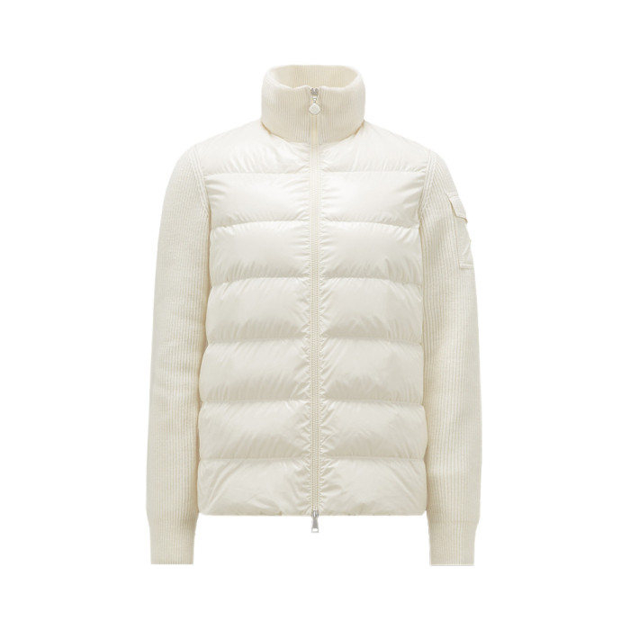 NIGO Moncler Cardigan Women's Ski Solid Color Snow Mountain Stand Collar Wool Goose Down Down Jacket#nigo333081