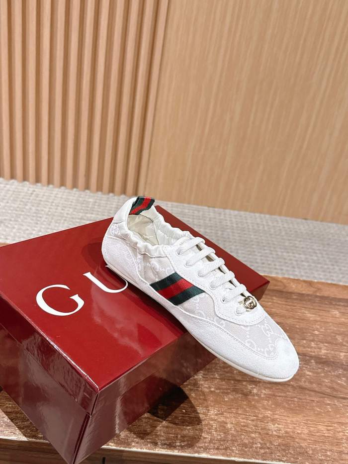 NIGO Gucci White GG Canvas Gucci Shift Series Women's Sneakers #nigo333045