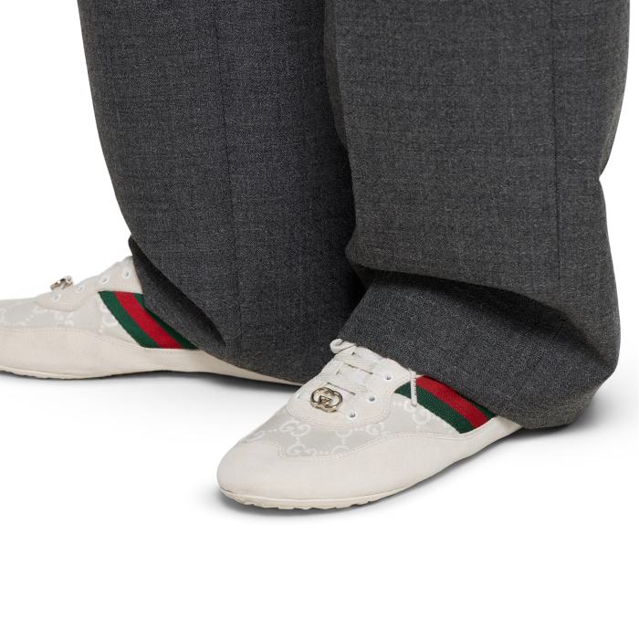 NIGO Gucci White GG Canvas Gucci Shift Series Women's Sneakers #nigo333045