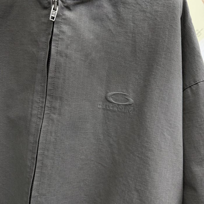 NIGO Balenciaga Solid Color Cotton Ripstop Zippered Hooded Long Sleeved Jacket Loose Fit #nigo333080
