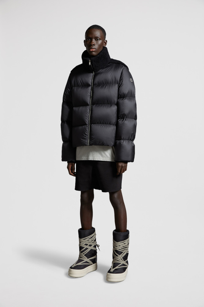 NIGO Moncler Cyclopic Men's And Women's Wool Collar Short Down Jacket #nigo333060