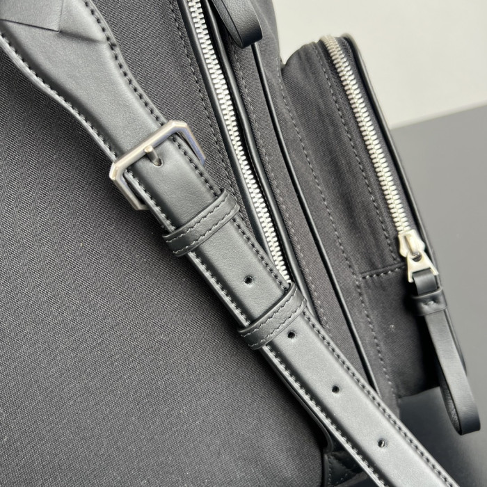 NIGO Bottega Veneta Crossroad Multi-Pocket Nylon Backpack Woven Leather Adjustable Straps #nigo333014