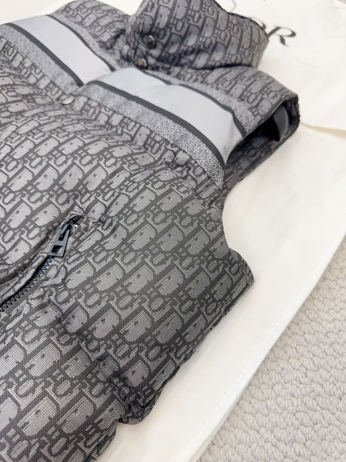NIGO Dior 25FW Oblique Jacquard Ski Series Cotton Vest Back Logo Jacquard Webbing #nigo333043
