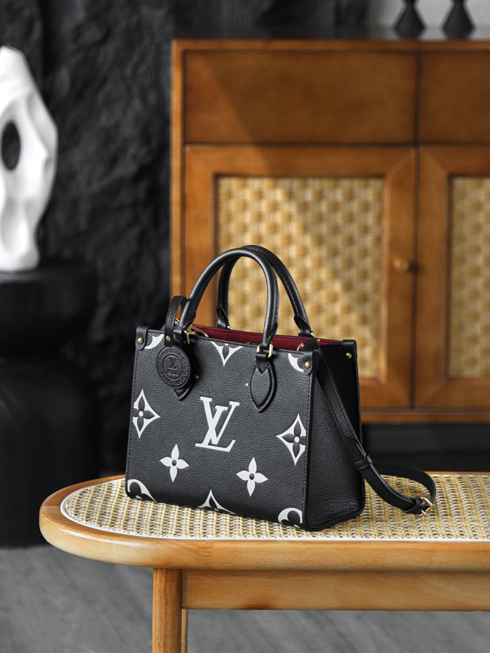 NIGO Louis Vuitton OnTheGo PM Bicolor Monogram Empreinte Leather Women's Handbags #nigo333041