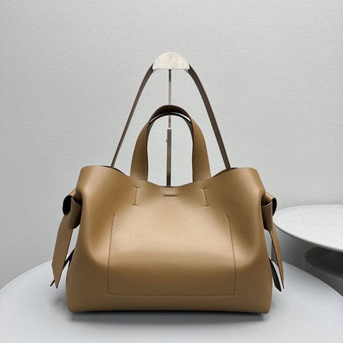 NIGO Acne Studios Tote Twisted Knot Decoration Engraved Logo Magnetic Closure Crossbody Bag #nigo332333