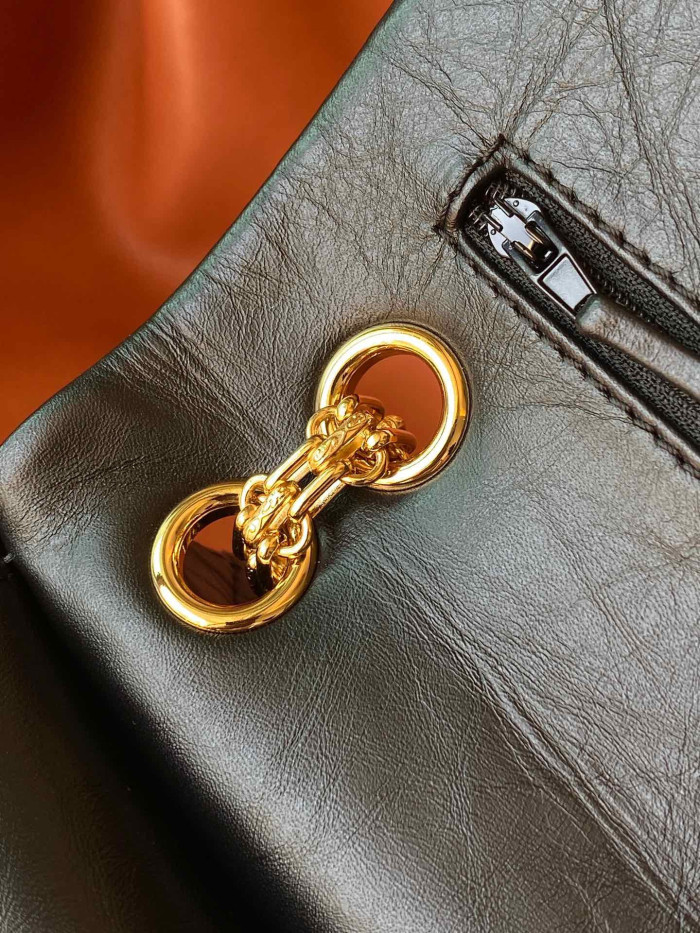 NIGO Chanel 2.55 Handbag Aged Calfskin Gold-Tone Metal #nigo333121