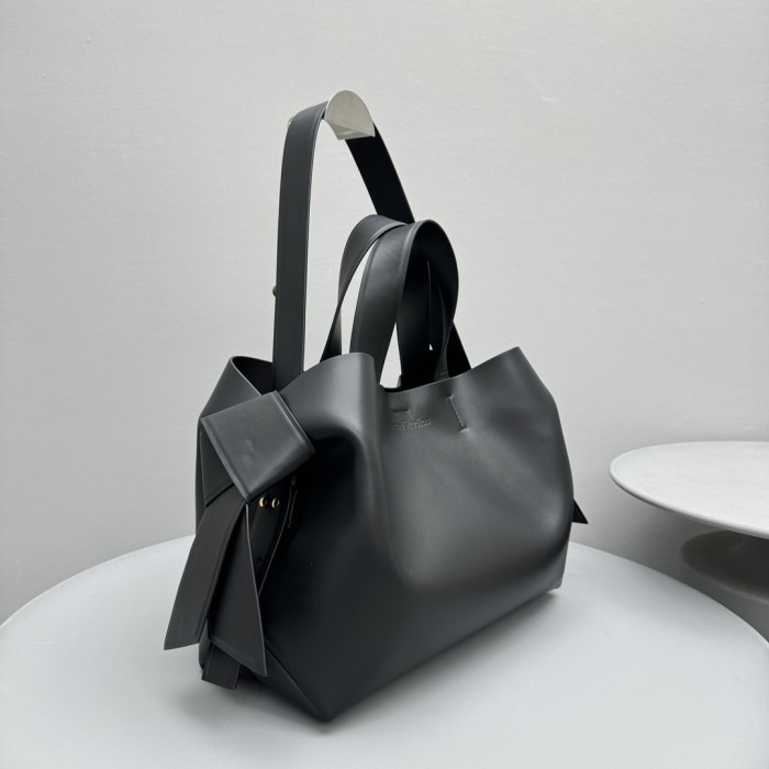 NIGO Acne Studios Tote Twisted Knot Decoration Engraved Logo Magnetic Closure Crossbody Bag #nigo332333