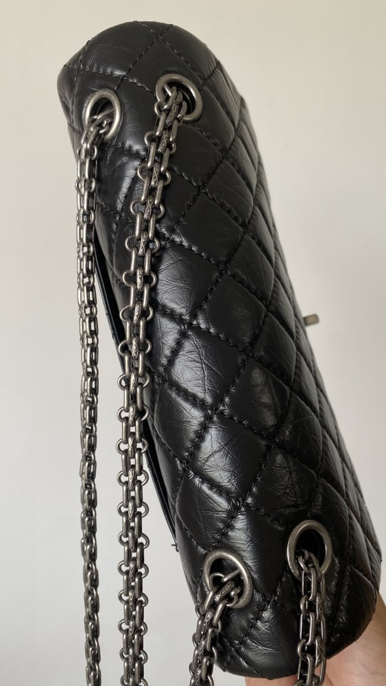 NIGO Chanel 2.55 Handbag Aged Calfskin Gold-Tone Metal #nigo333121