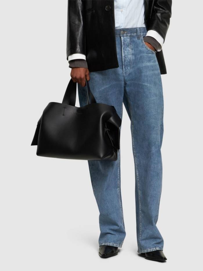 NIGO Acne Studios Tote Twisted Knot Decoration Engraved Logo Magnetic Closure Crossbody Bag #nigo332333