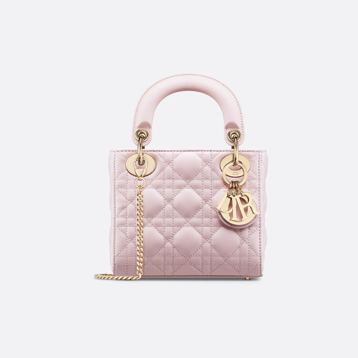NIGO Dior Dior Lady Lambskin Cannage Quilted Metal Pendant Mini Bag #nigo333088