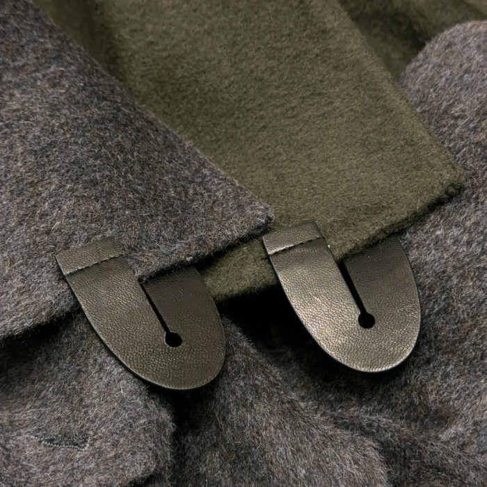 NIGO Hermes Men's Large Lapel Wool Slightly Wide Version Long Cashmere Coat #nigo333099