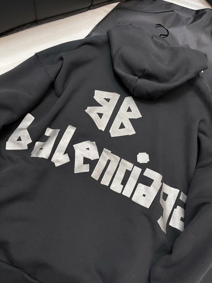 NIGO Balenciaga Logo Print Hooded Long Sleeve Sweatshirt #nigo324922