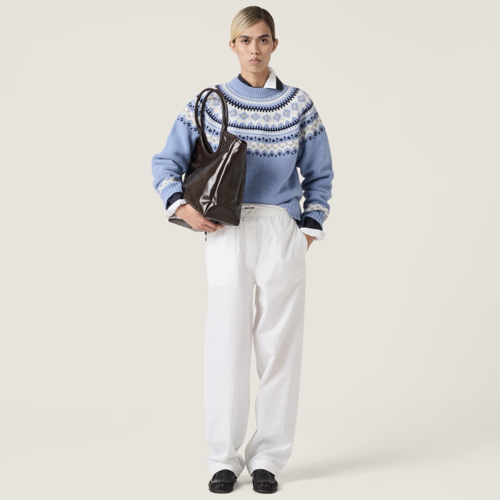 NIGO MiuMiu Wool Crochet Crew Neck Pullover Sweater #nigo332159