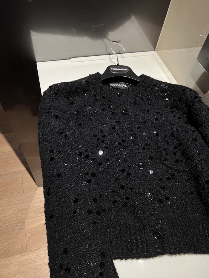 NIGO Dolce Gabbana Women's Wool blend Cardigan in Black #nigo333095