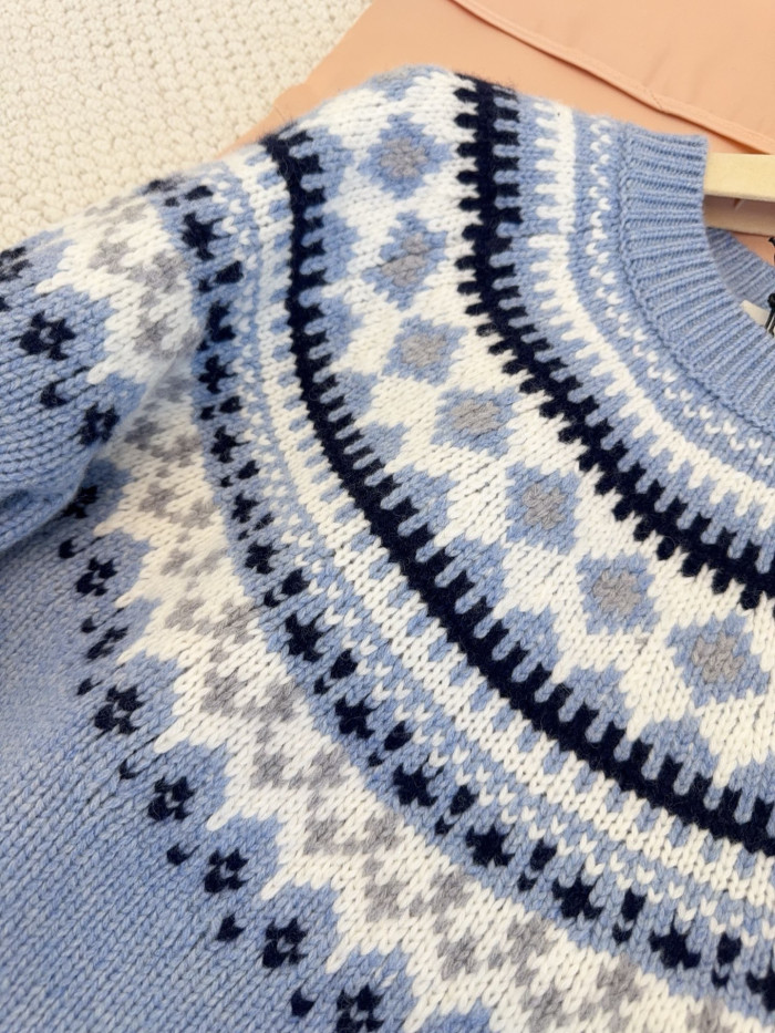 NIGO MiuMiu Wool Crochet Crew Neck Pullover Sweater #nigo332159