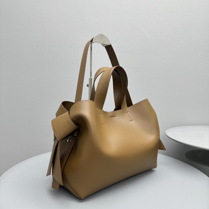 NIGO Acne Studios Tote Twisted Knot Decoration Engraved Logo Magnetic Closure Crossbody Bag #nigo332333