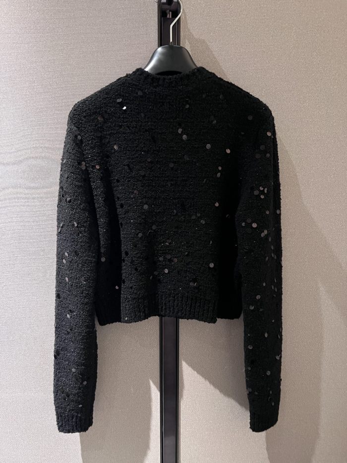 NIGO Dolce Gabbana Women's Wool blend Cardigan in Black #nigo333095