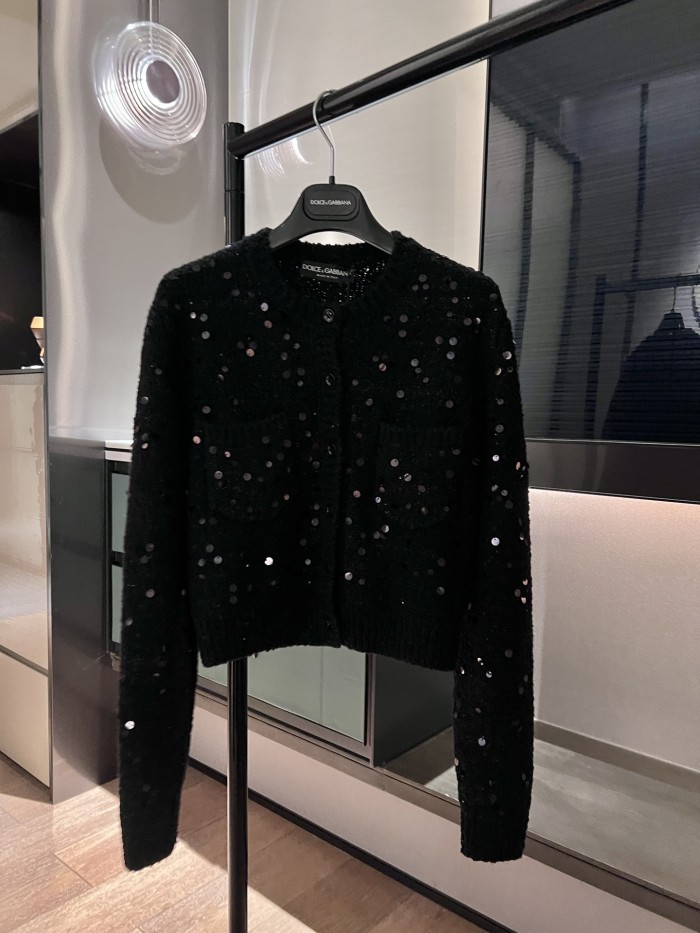 NIGO Dolce Gabbana Women's Wool blend Cardigan in Black #nigo333095