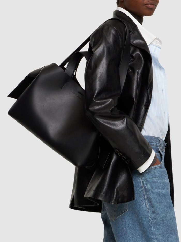 NIGO Acne Studios Tote Twisted Knot Decoration Engraved Logo Magnetic Closure Crossbody Bag #nigo332333