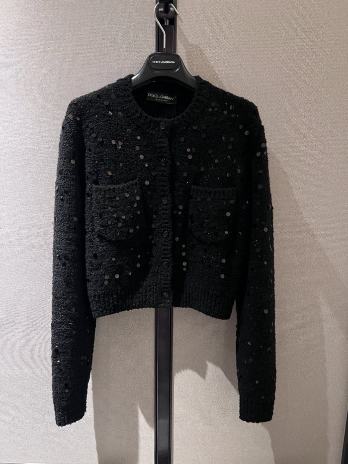 NIGO Dolce Gabbana Women's Wool blend Cardigan in Black #nigo333095