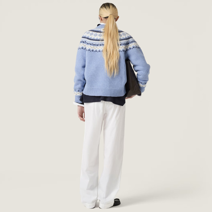 NIGO MiuMiu Wool Crochet Crew Neck Pullover Sweater #nigo332159