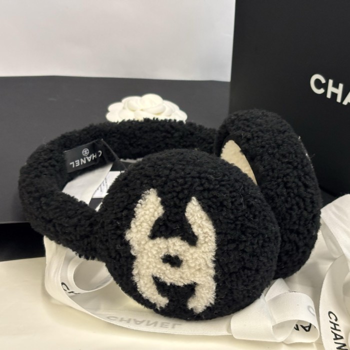 NIGO Chanel 25N COCO Neige Wool Black And White Geep Warm Earmuffs #nigo331947