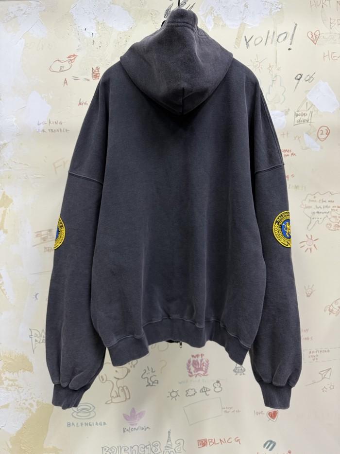 NIGO Balenciaga 25FW Hooded Zippered Short Jacket With Emblem Armband #nigo333178