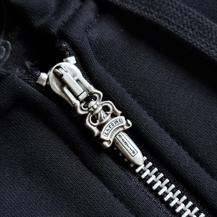 NIGO Chrome Hearts Classic 925 Silver Zipper Pull Colorful Horseshoe Zip Sweatshirt #nigo333188