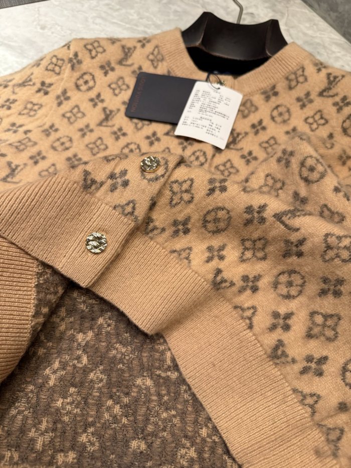NIGO Louis Vuitton Brushed Monogram Cardigan Cashmere Alpaca #nigo333137
