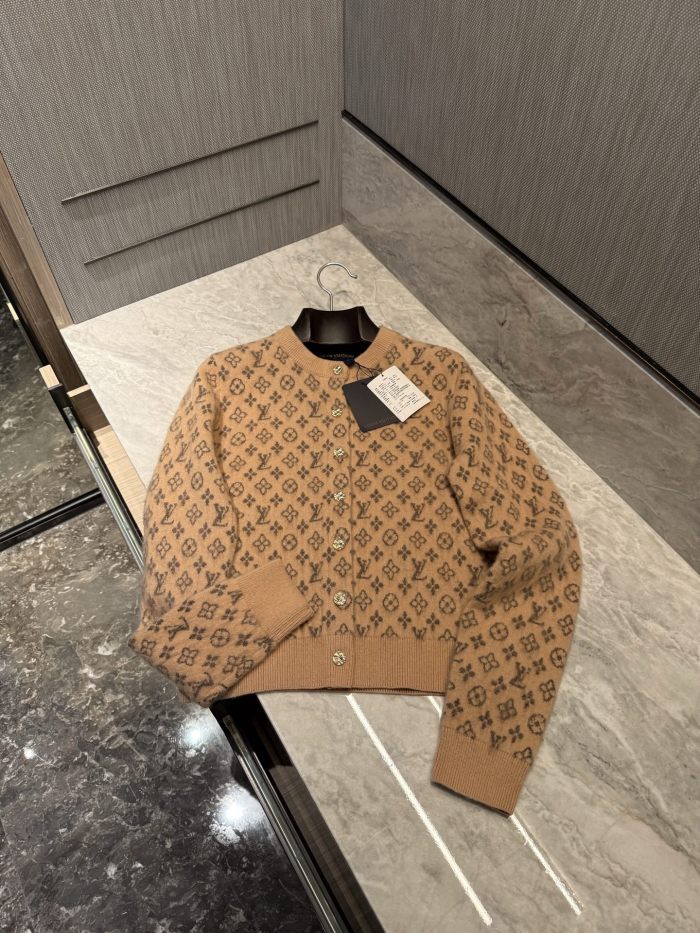 NIGO Louis Vuitton Brushed Monogram Cardigan Cashmere Alpaca #nigo333137