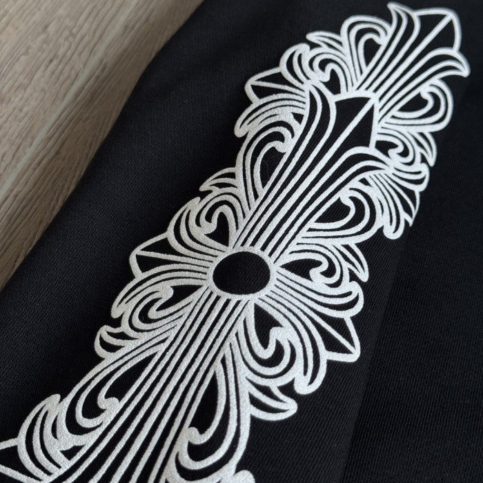 NIGO Chrome Hearts 925 Sterling Silver Hardware Classic Horseshoe Flower Arm Zipper Sweatshirt #nigo333189