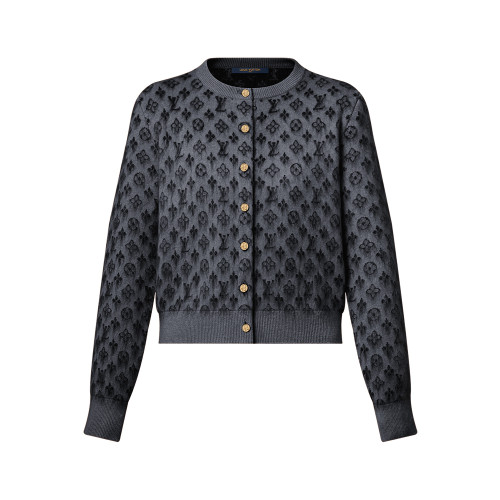 NIGO Louis Vuitton Brushed Monogram Cardigan Cashmere Alpaca #nigo333137