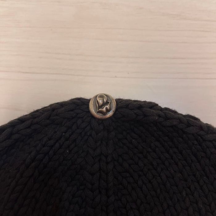 Chrome hearts x Roiling Stone 925 Silver Black Cashmere Knitted Cold Hat #nigo328756