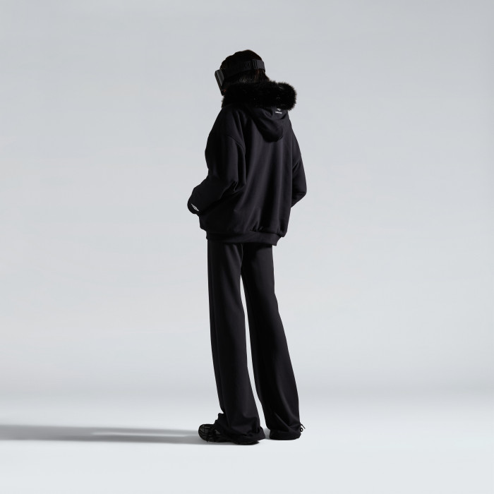 NIGO Balenciaga Fluffy Hoodie Washed Black Zipper Hooded Sweatshirt #nigo333184