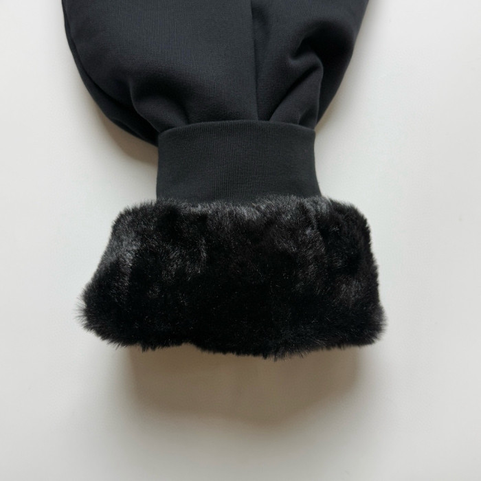 NIGO Balenciaga Fluffy Hoodie Washed Black Zipper Hooded Sweatshirt #nigo333184