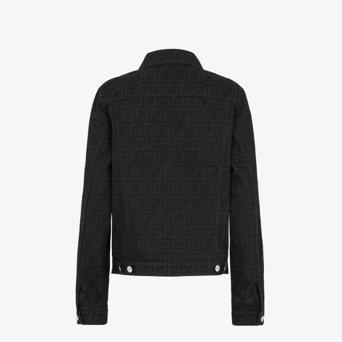 NIGO Fendi FF Motif Denim Jacket Long Jeans Jeans Black #nigo333143