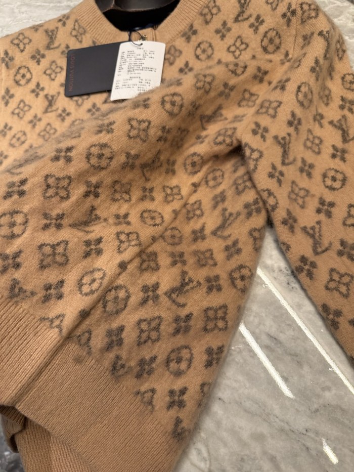 NIGO Louis Vuitton Brushed Monogram Cardigan Cashmere Alpaca #nigo333137