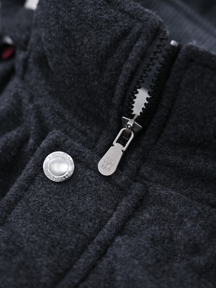 NIGO Brunello Cucinelli Wool Down Jacket For Man In Indigo #nigo333203