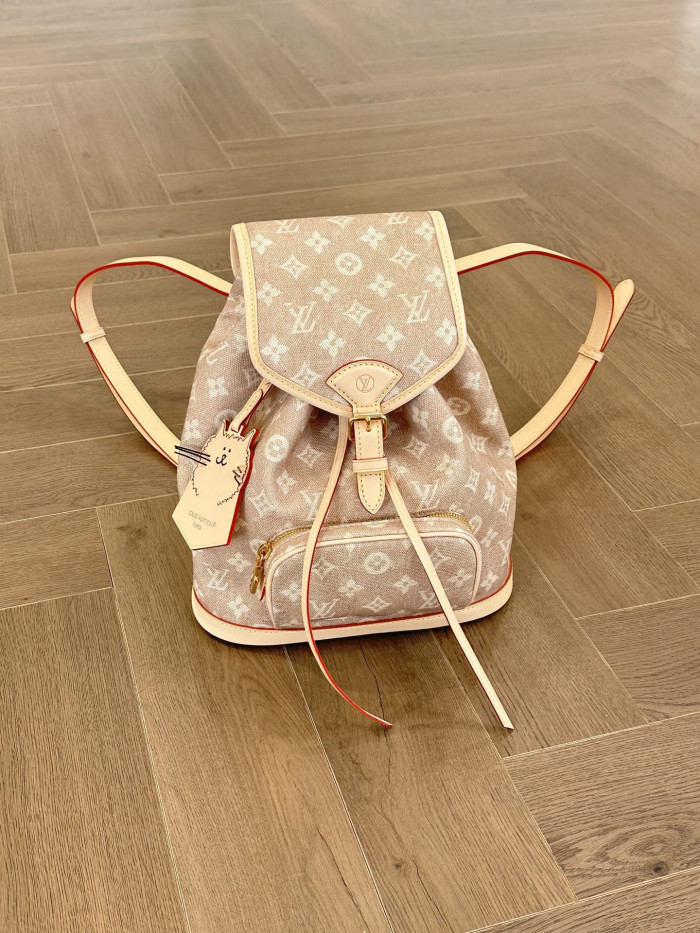 NIGO Louis Vuitton Women’s Montsouris Small Backpack Meowgram Pattern M15135 #nigo333211