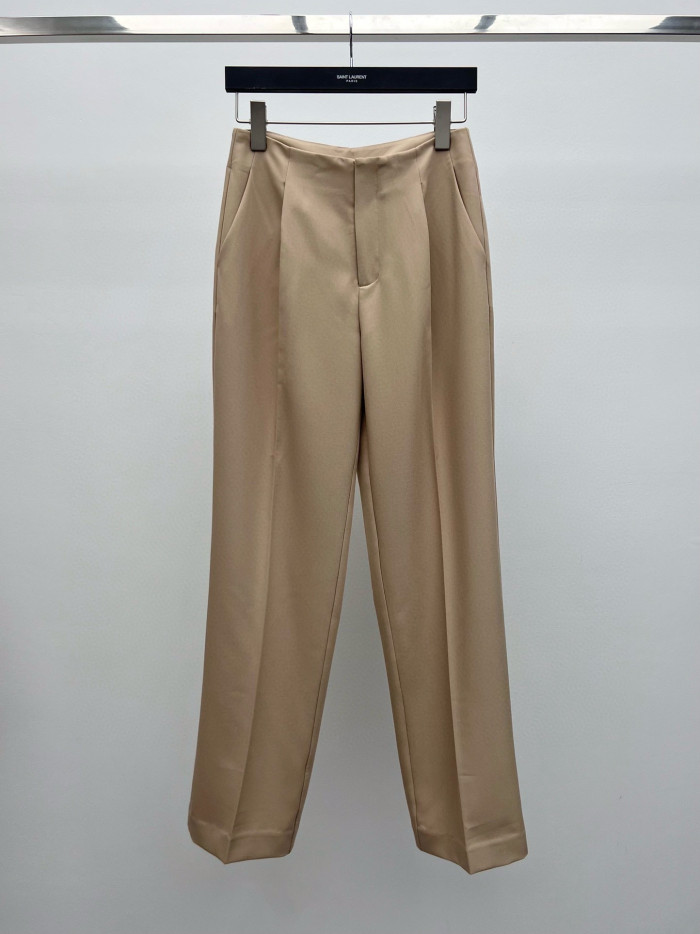 NIGO Saint Laurent Women's Sand-Colored Thin Suit Double-Breasted Six-Button Jacket Pants #nigo321905