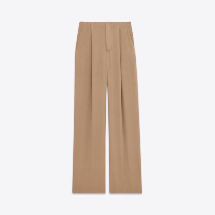 NIGO Saint Laurent Women's Sand-Colored Thin Suit Double-Breasted Six-Button Jacket Pants #nigo321905