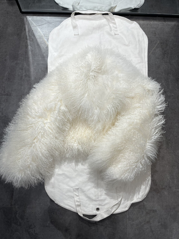 NIGO Beach Sheepskin Solid Color Fluffy Casual Long-Sleeved Fur #nigo171746