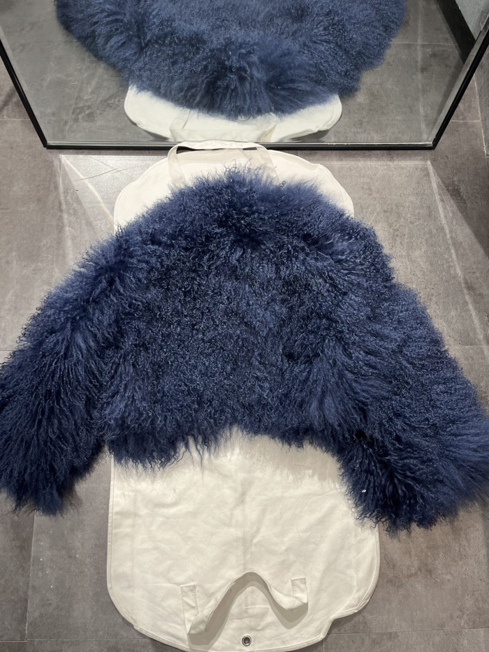 NIGO Beach Sheepskin Solid Color Fluffy Casual Long-Sleeved Fur #nigo171746