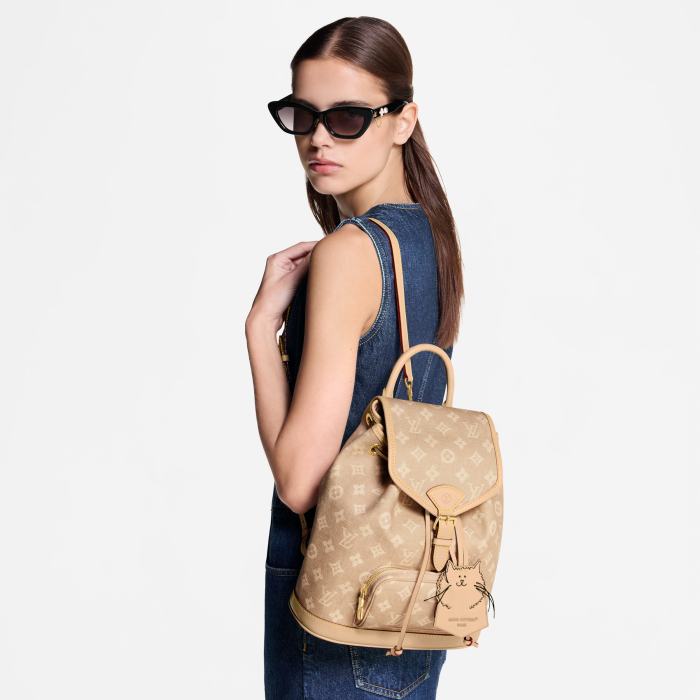 NIGO Louis Vuitton Women’s Montsouris Small Backpack Meowgram Pattern M15135 #nigo333211